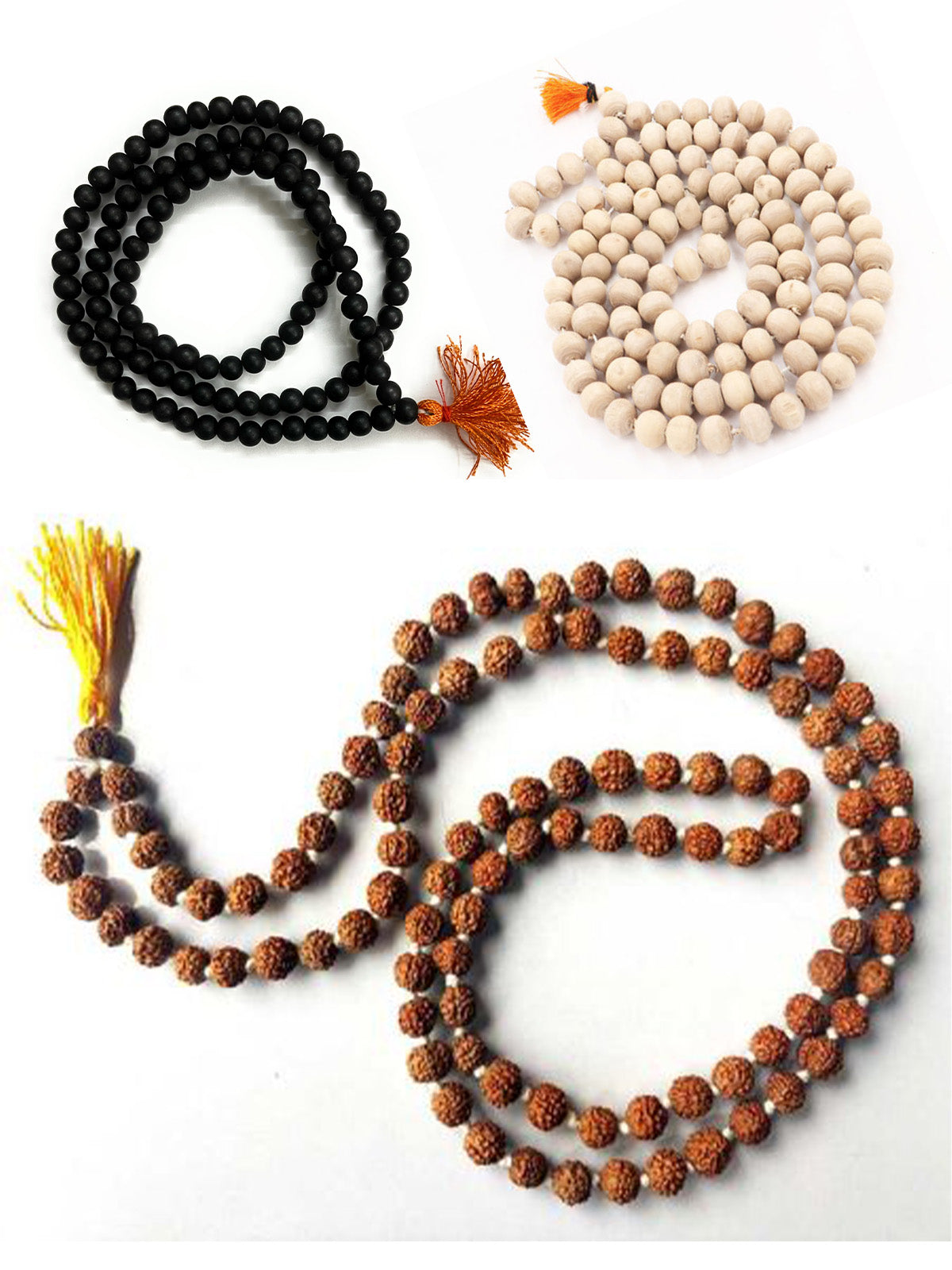 Combo Of Karungali Mala, Tulasi Mala & Rudraksha Mala, one Solution For all your Problems