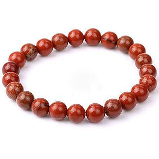 Red Jasper Bracelet 8mm with Certificate