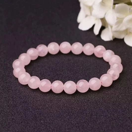 Rose Quartz Bracelet with Certificate For Love